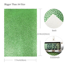 Load image into Gallery viewer, Metallic Vegan Leather 8 pc Set – Shiny PU Faux Leather Sheets for Bold, Stylish Crafts