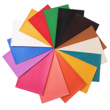 Load image into Gallery viewer, Deluxe Basics 15 Piece Vegan Leather Set – Premium Faux Leather Sheets for Everyday Crafting