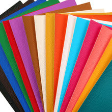 Load image into Gallery viewer, Deluxe Basics 15 Piece Vegan Leather Set – Premium Faux Leather Sheets for Everyday Crafting