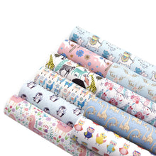 Load image into Gallery viewer, Animal Printed Vegan Leather Set – 10 Piece Faux Leather Sheets for Crafting