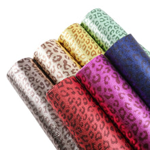 Load image into Gallery viewer, Textured Foil Look Animal Print Faux Leather – 7 Piece Set for Crafting