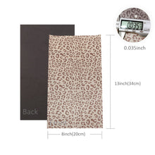 Load image into Gallery viewer, Textured Foil Look Animal Print Faux Leather – 7 Piece Set for Crafting