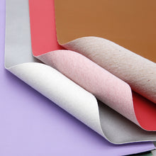 Load image into Gallery viewer, Plain Color Slight Shine Finish Vegan Leather – 10 Piece Set