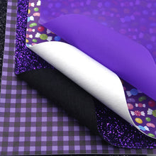 Load image into Gallery viewer, Purple Halloween Faux Leather 6 pc Set – Spooky & Stylish Faux Leather Crafting Fun