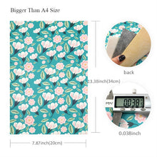 Load image into Gallery viewer, Summer Flamingo Vegan Leather Set – 6-Piece Faux Leather Sheets for Crafting