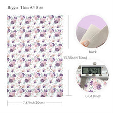 Load image into Gallery viewer, Summer Bunches Vegan Leather 6 pc Set – Bright, Floral Fun Faux Leather for Crafting