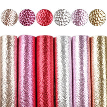 Load image into Gallery viewer, Metallic Vegan Leather A5 6 pc Set – Shimmering Faux Leather Sheets for Luxe Creations