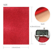 Load image into Gallery viewer, Metallic Vegan Leather A5 6 pc Set – Shimmering Faux Leather Sheets for Luxe Creations