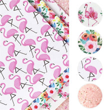 Load image into Gallery viewer, Spring Floral Vegan Leather Set – 4-Piece Faux Leather Sheets for Crafting