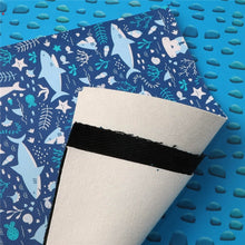 Load image into Gallery viewer, Marine Life Vegan Leather 6 pc Set – Ocean-Inspired Faux Leather for Craft Projects