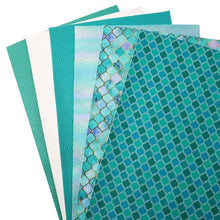 Load image into Gallery viewer, Moroccan Lattice Vegan Leather 6 pc Set – Intricate Faux Leather for Elegant Crafts