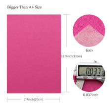 Load image into Gallery viewer, Fantastically Fuchsia Vegan Leather 8 pc Set – Bold & Bright Faux Leather for Eye-Catching Crafts