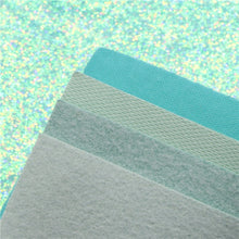 Load image into Gallery viewer, Totally Teal Vegan Leather 4 pc Set – Bold Faux Leather Sheets for Eye-Catching Crafts