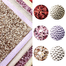Load image into Gallery viewer, Glitter & Shiny Vegan Leather Set – 6-Piece Faux Leather Sheets for Crafting