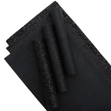 Load image into Gallery viewer, Black Vegan Leather 6 pc Set – Timeless Elegance Faux Leather for Crafting Projects