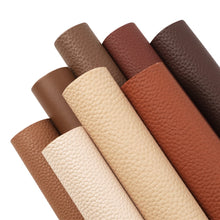 Load image into Gallery viewer, Brown Bouquet Vegan Leather 8 pc Set – Earthy Faux Leather for Elegant Creations