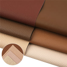Load image into Gallery viewer, Brown Bouquet Vegan Leather 8 pc Set – Earthy Faux Leather for Elegant Creations