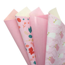 Load image into Gallery viewer, Bunny Vegan Leather 6 pc Set – Adorable Faux Leather Sheets for Easter & Everyday Crafts