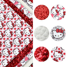 Load image into Gallery viewer, Cute Kitty Vegan Leather 6 pc Set – Adorable Faux Leather for Craft Projects