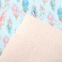 Load image into Gallery viewer, Boho Feathers Vegan Leather 5 pc Set – Artistic Flair Faux Leather for Unique Creations