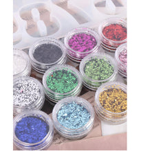 Load image into Gallery viewer, 117 Piece Alphabet Key Chain Mold Kit – DIY Resin Mold Set with Letters & Keychain Accessories