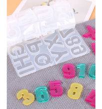Load image into Gallery viewer, 172 Piece Alphabet Key Chain Mold Kit – Complete DIY Resin Mold Set with Letters & Accessories