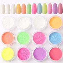 Load image into Gallery viewer, Glow in the Dark Powder Set – Set of 12 Neon Colors for Resin, Crafts & DIY Projects