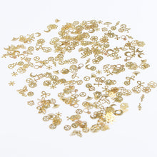 Load image into Gallery viewer, Gold Metal Art Insets – Intricate Metal Shapes for Resin & Craft Embellishments