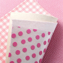 Load image into Gallery viewer, Pink Leopard Vegan Leather Set – 7 Piece Faux Leather Sheets for Crafting & DIY Projects