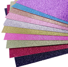 Load image into Gallery viewer, Premium Glitter Cardstock – Pack of 10 Sparkling Cardstock for Crafting & DIY Projects