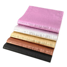 Load image into Gallery viewer, Brushed Metal Vegan Leather – Metallic Faux Leather in 4 Colors | Sheets & Rolls Available