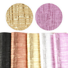 Load image into Gallery viewer, Brushed Metal Vegan Leather – Metallic Faux Leather in 4 Colors | Sheets & Rolls Available