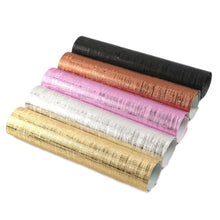 Load image into Gallery viewer, Brushed Metal Vegan Leather – Metallic Faux Leather in 4 Colors | Sheets & Rolls Available