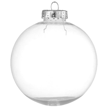 Load image into Gallery viewer, Clear Fillable Christmas Baubles – Custom DIY Ornaments