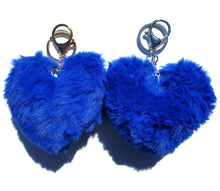 Load image into Gallery viewer, Heart Pom-Poms Keychains – 13 Colors for DIY Crafts & Accessories