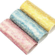 Load image into Gallery viewer, Leaf Embossed Vegan Leather for Crafting – Available in 3 Colours