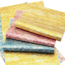 Load image into Gallery viewer, Leaf Embossed Vegan Leather for Crafting – Available in 3 Colours