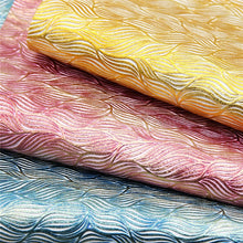 Load image into Gallery viewer, Leaf Embossed Vegan Leather for Crafting – Available in 3 Colours