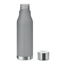 Load image into Gallery viewer, Frosted Reusable Water Bottle – 600 ml BPA-Free with Stainless Steel Cap & Base