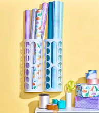 Load image into Gallery viewer, Frosted Plastic Vinyl Storage Rack – Organiser for Craft Rolls & Workspaces