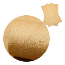 Load image into Gallery viewer, Rose Embossed Vegan Leather Sheets – 7 Colors for Craft Projects