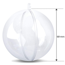 Load image into Gallery viewer, DIY Clear Sphere Baubles – Fillable Christmas Ornaments