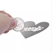 Load image into Gallery viewer, Heart Shaped Scratch Off Stickers – Quality Control Sale