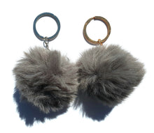 Load image into Gallery viewer, Pom-Poms Keychains – 4 Vibrant Colors for DIY Crafts & Accessories