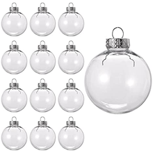 Load image into Gallery viewer, Clear Fillable Christmas Baubles – Custom DIY Ornaments