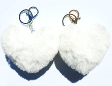 Load image into Gallery viewer, Heart Pom-Poms Keychains – 13 Colors for DIY Crafts & Accessories