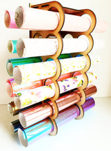 Load image into Gallery viewer, Vinyl Storage Rack & Organizer – Keep Vinyl & Wrapping Paper Neat and Organized