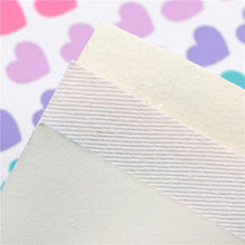 Load image into Gallery viewer, Rainbows & Hearts Vegan Leather – 6 Piece PU Faux Leather Sheet Set for Crafts