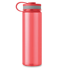 Load image into Gallery viewer, Clear Red Water Bottle – Reusable BPA-Free Plastic Bottle with Flip Cap 750ml