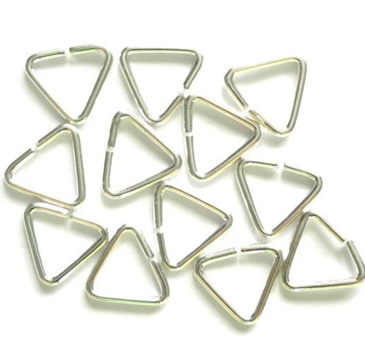 Silver Triangle Jump Rings Indi & Oak